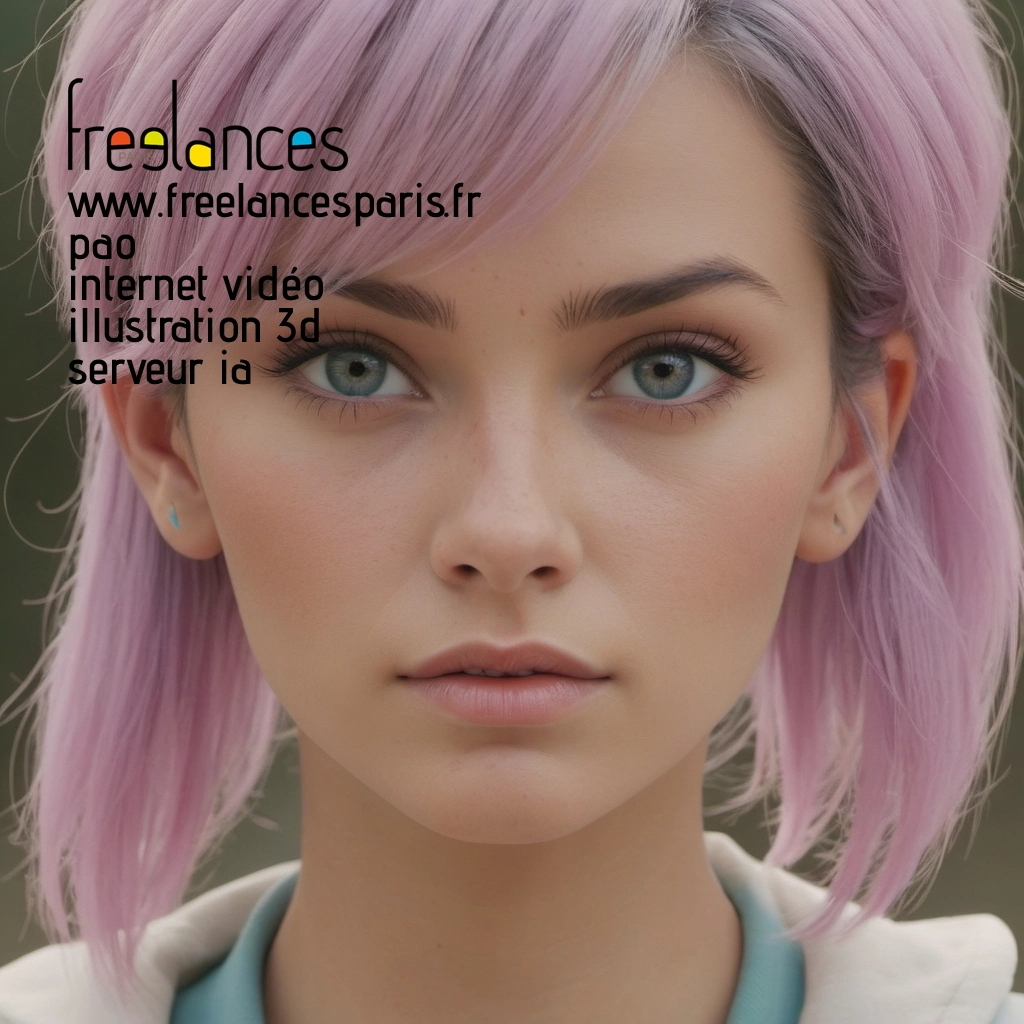 Pao mise en page internet vidéo illustration 3d serveur IA générative AI freelance paris studio de création magazines 8l4nn4b0